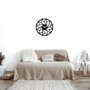 Wallity Enzoclock - S007 Reloj de pared decorativo de metal negro